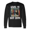 Level 11 Years Birthday Boy Gamer Since 2014 Langarmshirts Geschenkideen