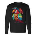 Loro Pirata Divertido Loroestido Como Pirata Camiseta de manga larga Ideas de regalos