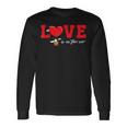 Love Is In The Air Flying Hot Air Balloon Langarmshirts Geschenkideen