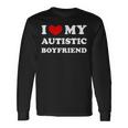 I Love My Autistic Boyfriend Love My Autistic Friend Langarmshirts Geschenkideen