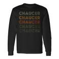 Love Heart Chaucer Grunge Vintage Style Black Chaucer Long Sleeve T-Shirt Gifts ideas