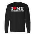 I Love My Hot Girlfriend I Heart My Hot Girlfriend Gf Bf Long Sleeve T-Shirt Gifts ideas