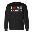 I Love My Zahide Ich Liebe Meinen Zahide Langarmshirts Geschenkideen