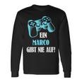 A Marco Gibt Never Up Personalised Gamer Langarmshirts Geschenkideen