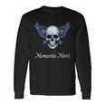 Memento Mori Gothic Skull & Wings Langarmshirts Geschenkideen