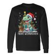 Merry Christmas Family Children's DinosaurRex Christmas Langarmshirts Geschenkideen