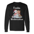 Merry Christmas Snowman Christmas Bear Christmas Eve Langarmshirts Geschenkideen