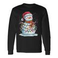 Merry Christmas Snowman Christmas Winter Xmas Eve Langarmshirts Geschenkideen