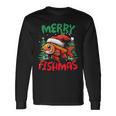 Merry Fishmas Fish Christmas Langarmshirts Geschenkideen