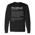 Metalhead Dictionary Definition For Fans Of Heavy Metal Langarmshirts Geschenkideen