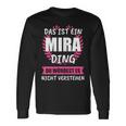 Mira Name First Name Langarmshirts Geschenkideen