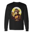 Mono Bebiendo Cerveza Bebedor De Cerveza Divertido Gorila Borracho Sim Camiseta de manga larga Ideas de regalos