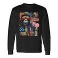 Mono Frontprint Arte Gráfico Animal Obra De Arte Monkey Camiseta de manga larga Ideas de regalos