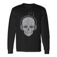 Music Skull DJ Disc Jockey Melophile Melomaniac Halloween Long Sleeve T-Shirt Gifts ideas