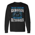 Nerd Gamer Zum Zocken Geboren Zum Arbeiten Zwungen S Langarmshirts Geschenkideen