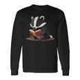 Nice Badger Reads A Book Reads Badger Langarmshirts Geschenkideen