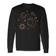 Night Star Moon Sun Sky Stars Esoteric Astrology Langarmshirts Geschenkideen