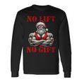 No Lift No Fitness Santa Muscle Christmas Langarmshirts Geschenkideen