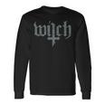 Occult Witch Satan Gothic Grunge Satan Devil Witch Langarmshirts Geschenkideen