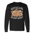 Official Sleep Pomeranian Dog With Puppy Langarmshirts Geschenkideen