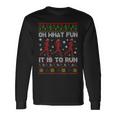 Oh What Fun It Is To Run Christmas Jumper Langarmshirts Geschenkideen