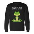 Ohmmmm With Saying Frog Meditation S Langarmshirts Geschenkideen