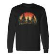 Outdoor Tree Nature Lovers Sunset Retro Forest Langarmshirts Geschenkideen