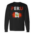 Peru Football Jersey Quali Peru Flag Langarmshirts Geschenkideen