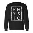 Physio Minimalism Physiotherapist Langarmshirts Geschenkideen