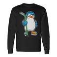 Pingüino Hockey Sobre Hielo Palo De Hockey Deportes Camiseta de manga larga Ideas de regalos