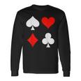 Playing Cards Skat Card Game Poker Costume Carnival Fancy Dress Langarmshirts Geschenkideen