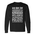 Police Officer Intelligent Beautiful Police Langarmshirts Geschenkideen