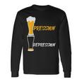 Pression Depression Bière Apéro Fête Bar Nouvel An Cadeau T-shirt à manches longues Idées cadeaux