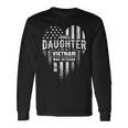 Proud Daughter Vietnam Vet Dad Veterans Day American Flag Long Sleeve T-Shirt Gifts ideas