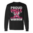 Proud Uncle Warrior Breast Cancer Awareness Long Sleeve T-Shirt Gifts ideas