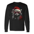 Raccoon With Christmas Hat Christmas Langarmshirts Geschenkideen