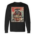 Raccoon Eating Ramen Japanese Noodles Racoon Anime Long Sleeve T-Shirt Gifts ideas