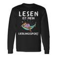 Reading Books Chain Reader Bookworm Book Lovers Saying Langarmshirts Geschenkideen