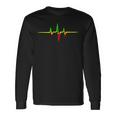 Reggae Heartbeat Pulse Frequency Music Wave Colours Langarmshirts Geschenkideen