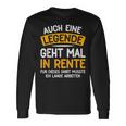 Retirement 2024 Retirement Pension Decoration Retirees 2023 Langarmshirts Geschenkideen