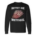 Rettet Die Mettigel Mettbrötchen Minced Meat Minced Meat Peter Mett Langarmshirts Geschenkideen