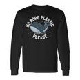 Salvar A Las Ballenas No Más Plástico Por Favor Ballena Jorobada Camiseta de manga larga Ideas de regalos
