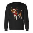 Santa Claus Beagle Reindeer Light Christmas Langarmshirts Geschenkideen