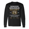 Schonend Behandeln Oldtimer Ist 71 Jahre 71St Birthday Langarmshirts Geschenkideen