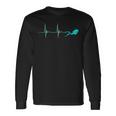 Scuba Diver Heartbeat Deep Diving EKG Pulseline Dive Long Sleeve T-Shirt Gifts ideas
