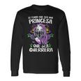 Si Tengo Que Ser Una Princesa Que Sea Guerrera 8 Marzo Cuello Camiseta de manga larga Ideas de regalos