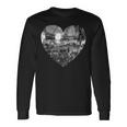 Silver Disco Ball Heart Langarmshirts Geschenkideen