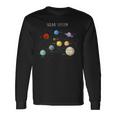 Sistema Solar Y Planetas Astrología Astronomía Camiseta de manga larga Ideas de regalos