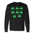 Skibidi St Patrick Day Saint Patrick's Day Clover Long Sleeve T-Shirt Gifts ideas