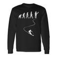 Skifahren Wintersport Skiliebhaber Evolution Des Skifahrers Langarmshirts Geschenkideen